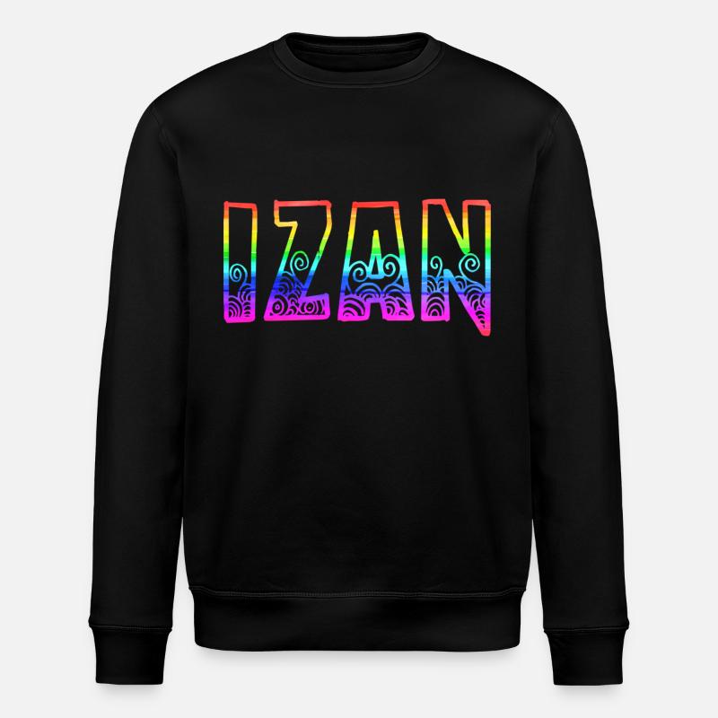 Izan RS Rainbow - Stanley/Stella ROLLER Unisex Organic Sweatshirt - black