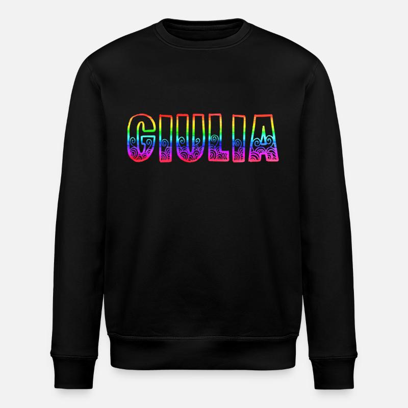 giulia rs rainbow - Stanley/Stella ROLLER Unisex Organic Sweatshirt - black