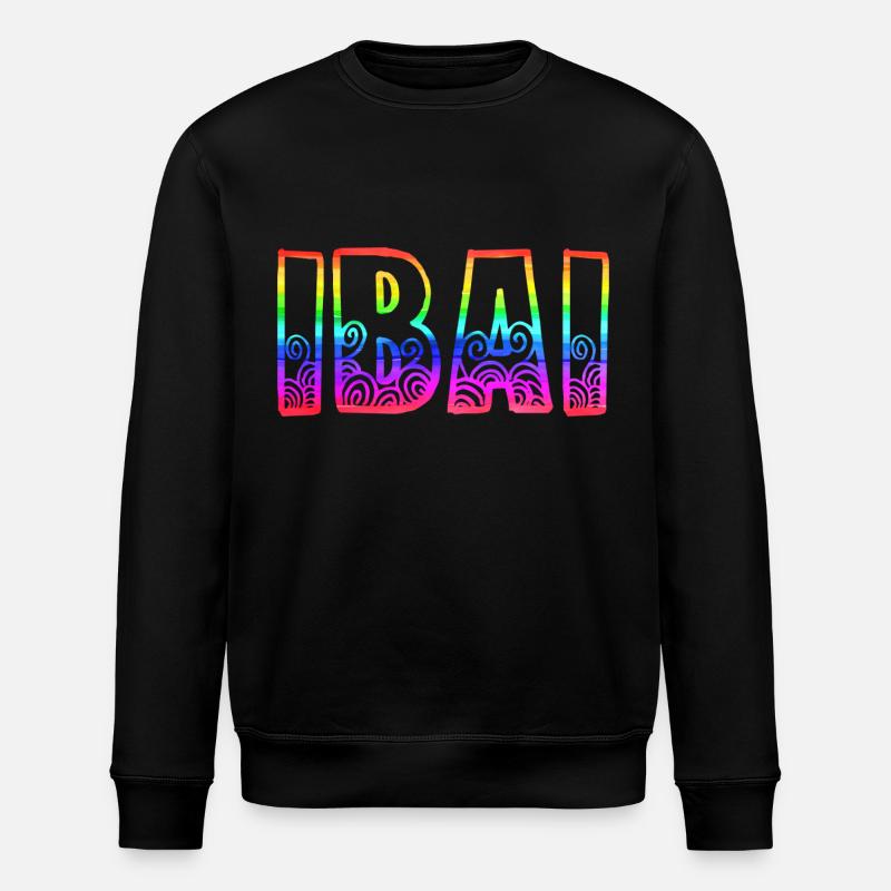IBAI RS Rainbow - Stanley/Stella ROLLER Unisex Organic Sweatshirt - black