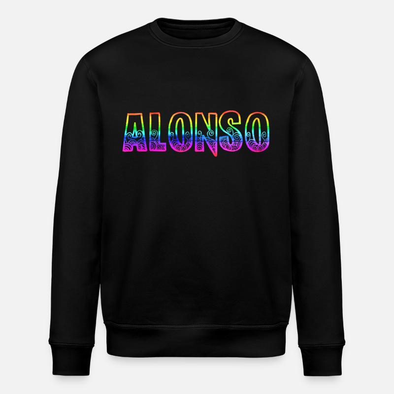 Alonso RS Rainbow - Stanley/Stella ROLLER Unisex Organic Sweatshirt - black