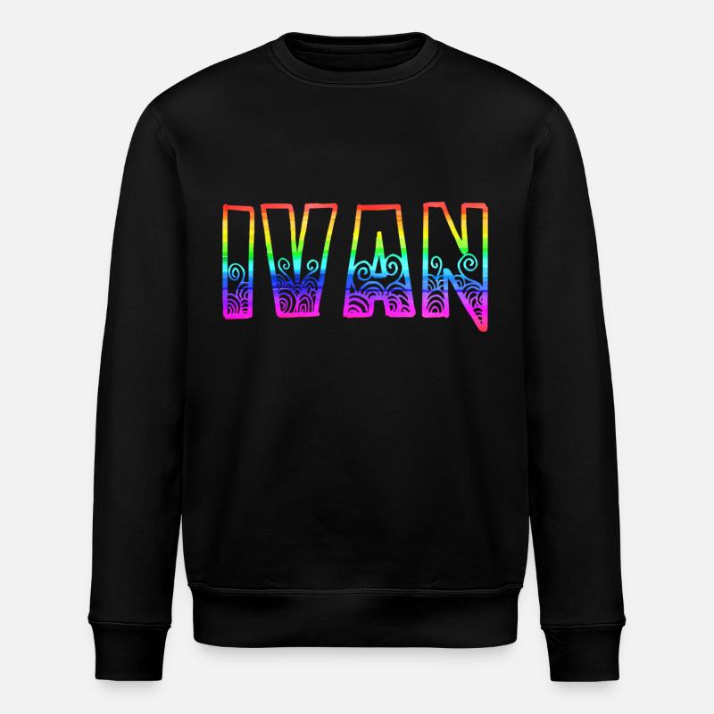 Ivan RS Arc-en-ciel - Sweat bio ROLLER Stanley/Stella Unisexe - noir