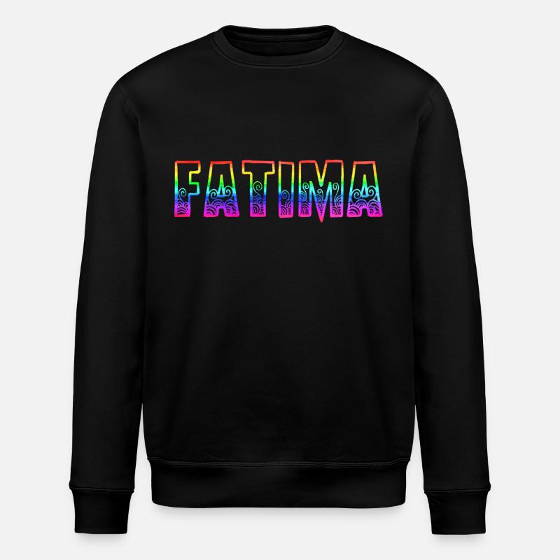 fatima rs regenbogen - Stanley/Stella Unisex Bio-Sweatshirt ROLLER - Schwarz