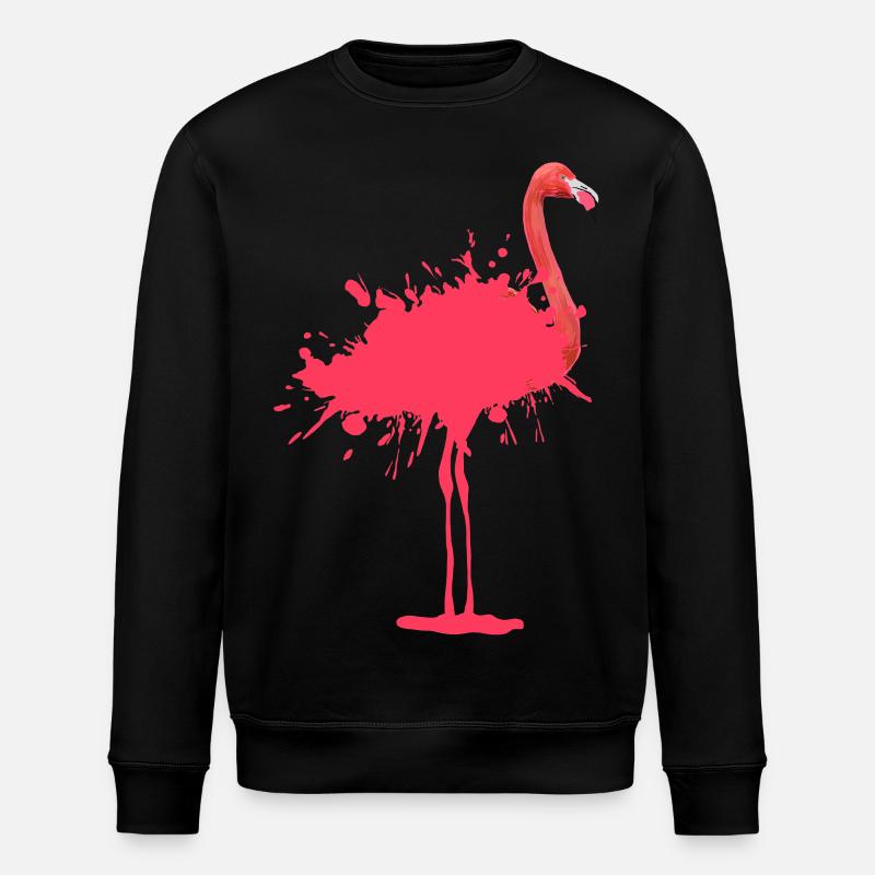 Flamingo - Farbklecks - Sweat bio ROLLER Stanley/Stella Unisexe - noir