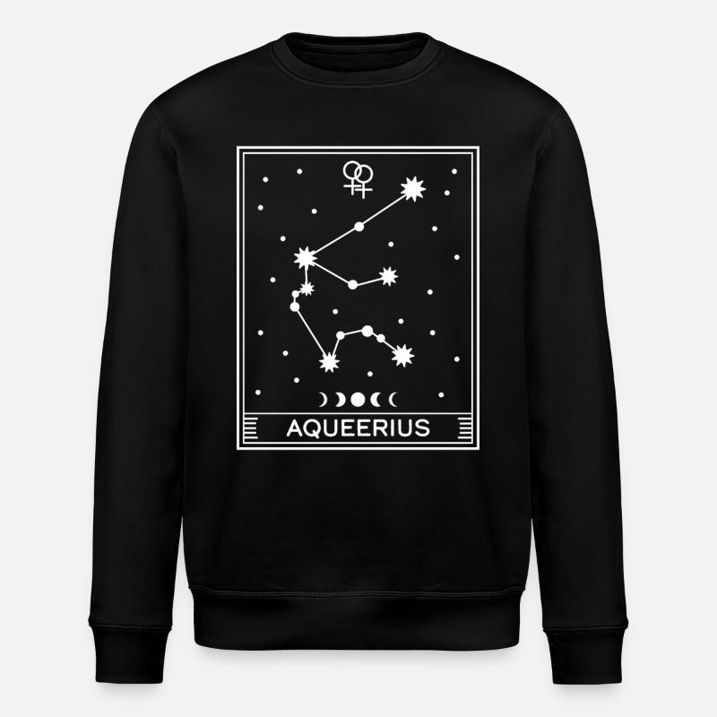 Aqueerius Lesbian - Stanley/Stella ROLLER Unisex Organic Sweatshirt - black