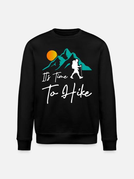 Its Time To Hike - Stanley/Stella ROLLER Unisex Organic Sweatshirt - black