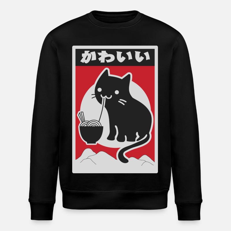 neko black love ramen - Sweat bio ROLLER Stanley/Stella Unisexe - noir