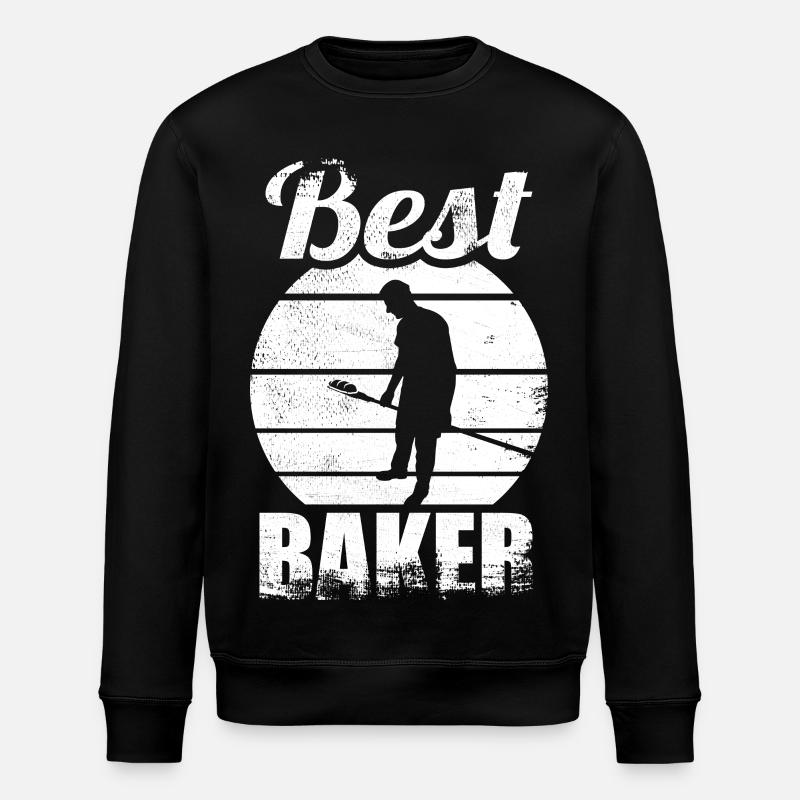 Bester Bäcker - Stanley/Stella Unisex Bio-Sweatshirt ROLLER - Schwarz