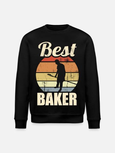 Funny Baker - Stanley/Stella ROLLER Unisex Organic Sweatshirt - black