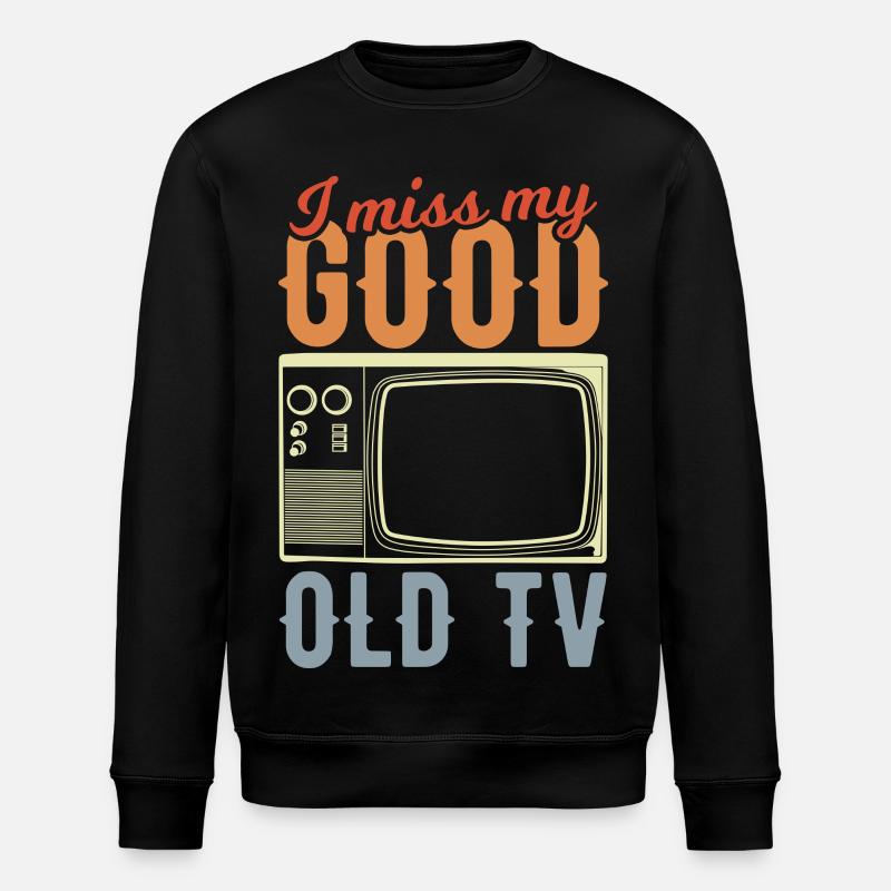 Röhrenbildfernseher - Stanley/Stella Unisex Bio-Sweatshirt ROLLER - Schwarz