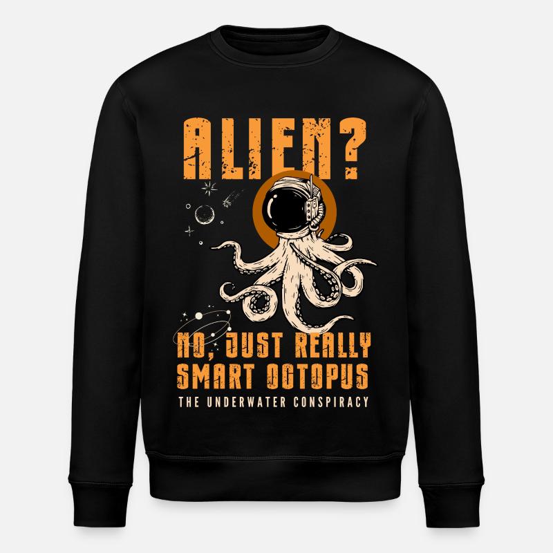 Étranger? Non, juste Smart Octopus - Sweat bio ROLLER Stanley/Stella Unisexe - noir
