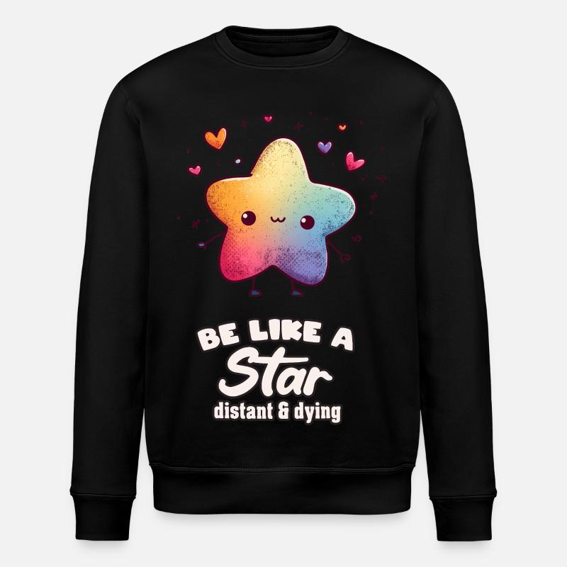 Be Like a Star - Stanley/Stella Unisex Bio-Sweatshirt ROLLER - Schwarz