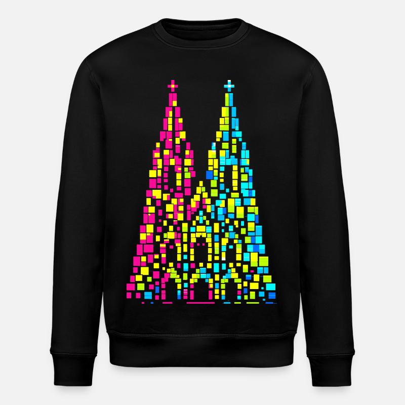 Cathédrale de Cologne, Carnaval, Carnaval, Confettis - Sweat bio ROLLER Stanley/Stella Unisexe - noir