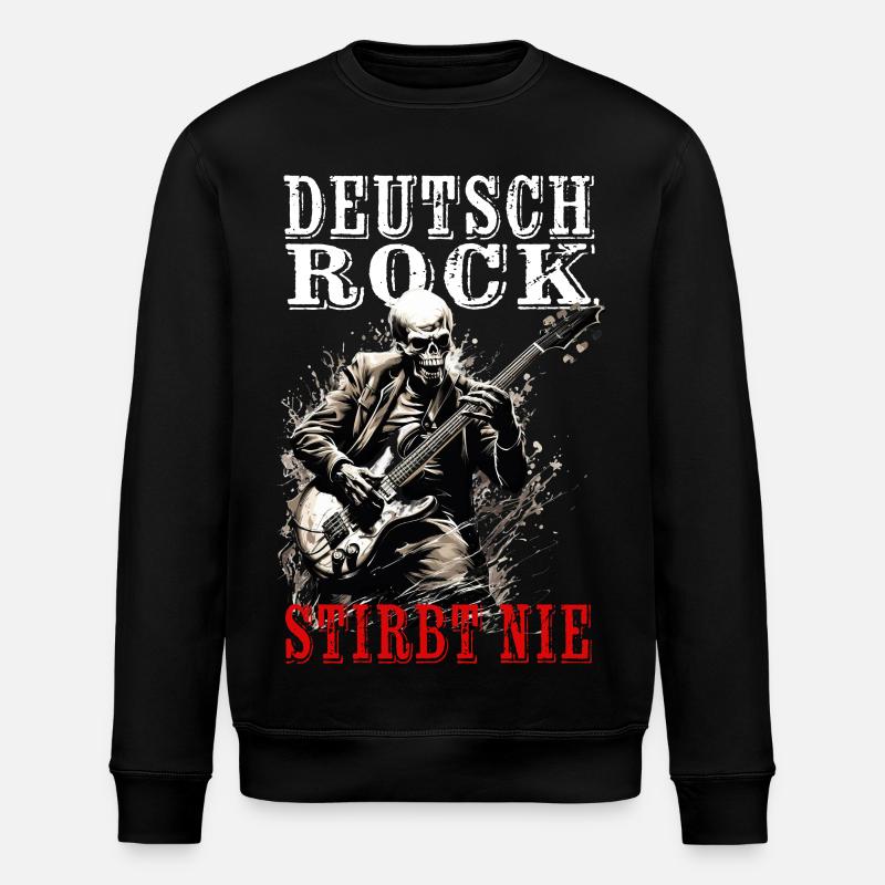 German Rock Never Dies - Stanley/Stella ROLLER Unisex Organic Sweatshirt - black