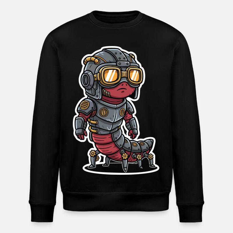 Mille-pattes Steampunk Blindé Armure Acier - Sweat bio ROLLER Stanley/Stella Unisexe - noir