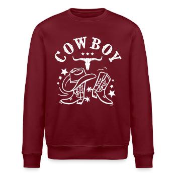 Cowboy country music dance country couple - Sweat bio ROLLER Stanley/Stella Unisexe - bordeaux - Devant - Nik (191cm)
