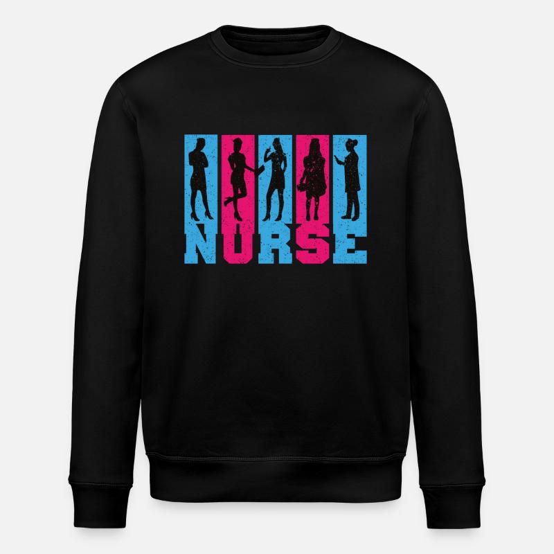 Nurse Nurse Saying Statement Profession - Stanley/Stella ROLLER Unisex Organic Sweatshirt - black