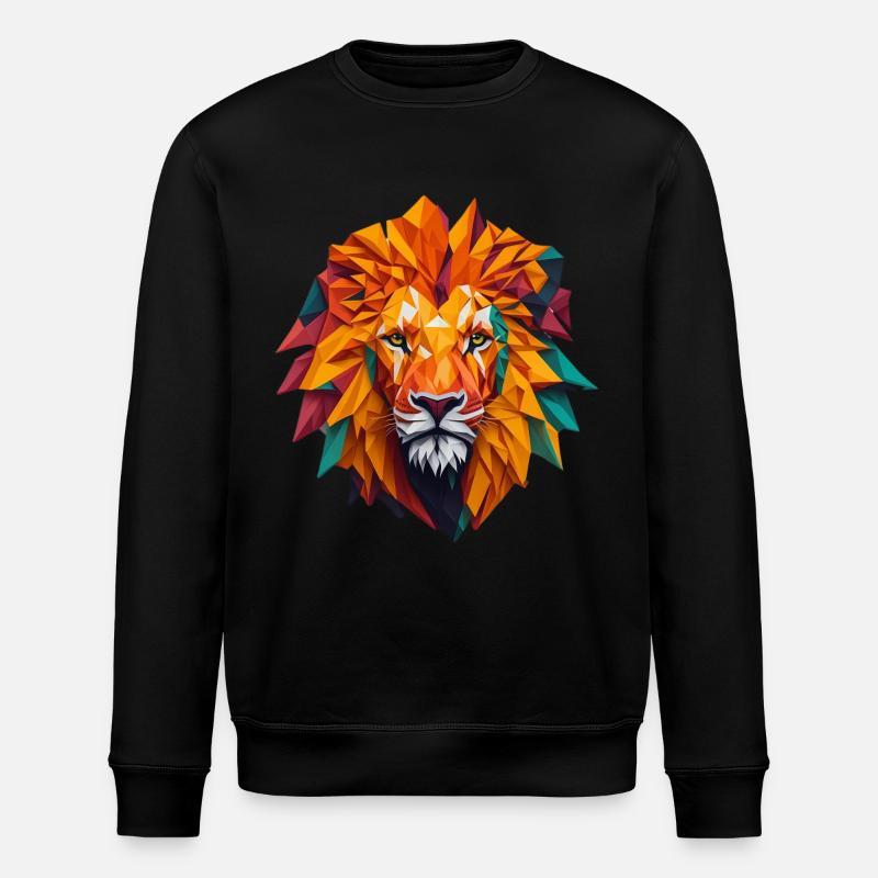 Löwenkopf - Stanley/Stella Unisex Bio-Sweatshirt ROLLER - Schwarz
