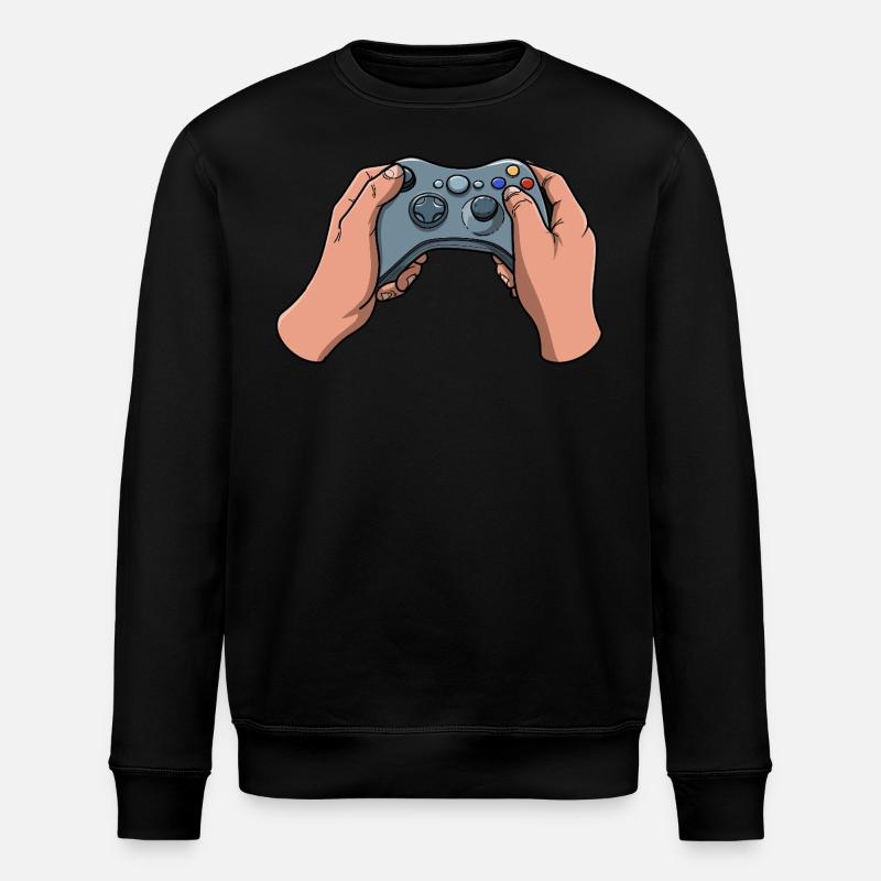 Gamer Controller - Stanley/Stella ROLLER Unisex Organic Sweatshirt - black
