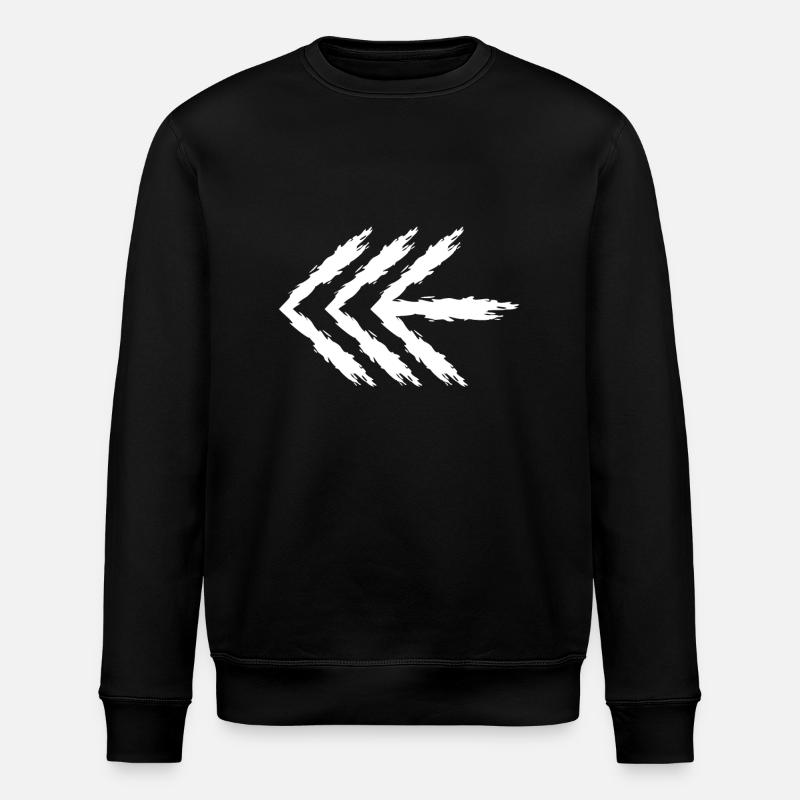 Flèche gauche - Sweat bio ROLLER Stanley/Stella Unisexe - noir