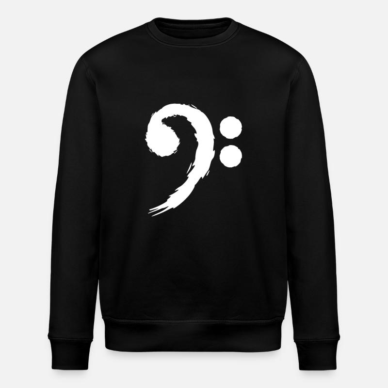Symboles musicaux de basse - Sweat bio ROLLER Stanley/Stella Unisexe - noir