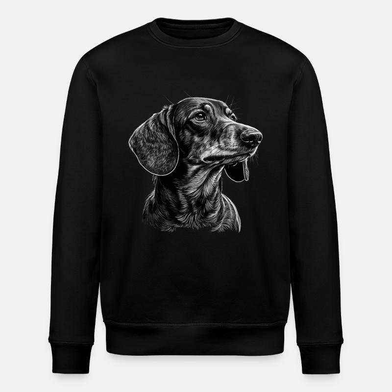 Dackel - Stanley/Stella Unisex Bio-Sweatshirt ROLLER - Schwarz