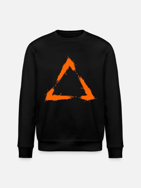 Triangle geometry icon - Stanley/Stella ROLLER Unisex Organic Sweatshirt - black