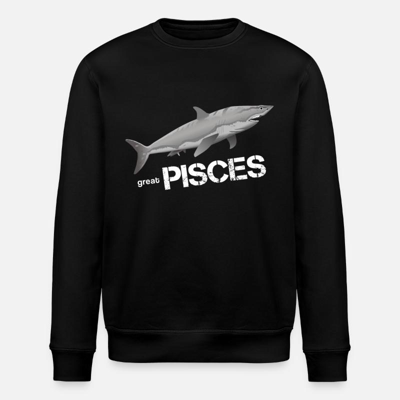 Fische Sternzeichen Fische Pisces - Stanley/Stella Unisex Bio-Sweatshirt ROLLER - Schwarz