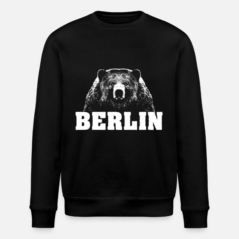 Berlin Bär - Stanley/Stella Unisex Bio-Sweatshirt ROLLER - Schwarz