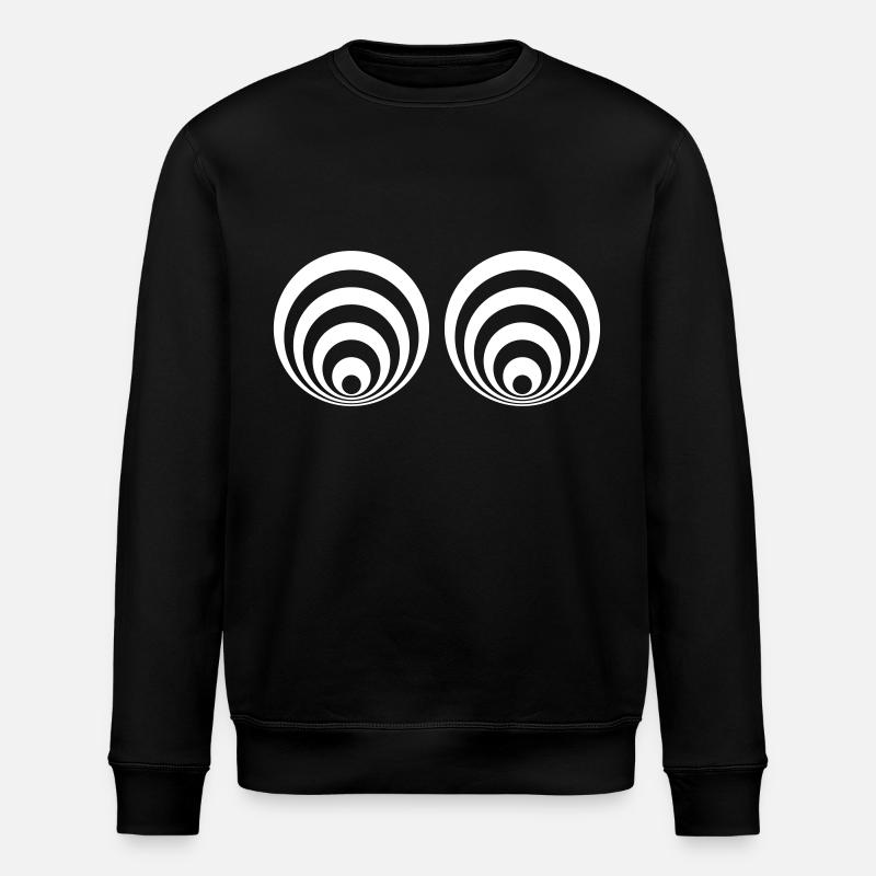 Illusionsbrüste - Stanley/Stella Unisex Bio-Sweatshirt ROLLER - Schwarz