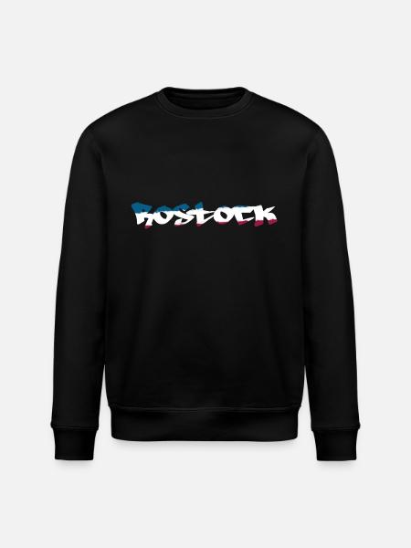 Rostock Graffiti - Stanley/Stella Unisex Bio-Sweatshirt ROLLER - Schwarz