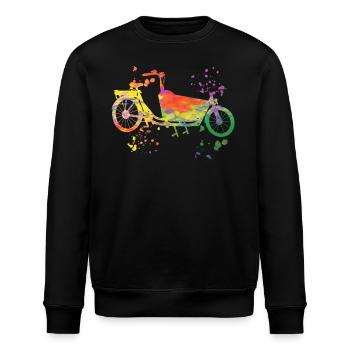 Heavy Duty Bike Cargo Bike Cargo Bike Cargo Bike - Stanley/Stella ROLLER Unisex Organic Sweatshirt - black - Front - Nik (191cm)