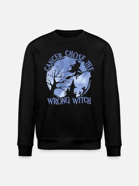 Cancer Witch Periwinkle Esophageal - Stanley/Stella ROLLER Unisex Organic Sweatshirt - black