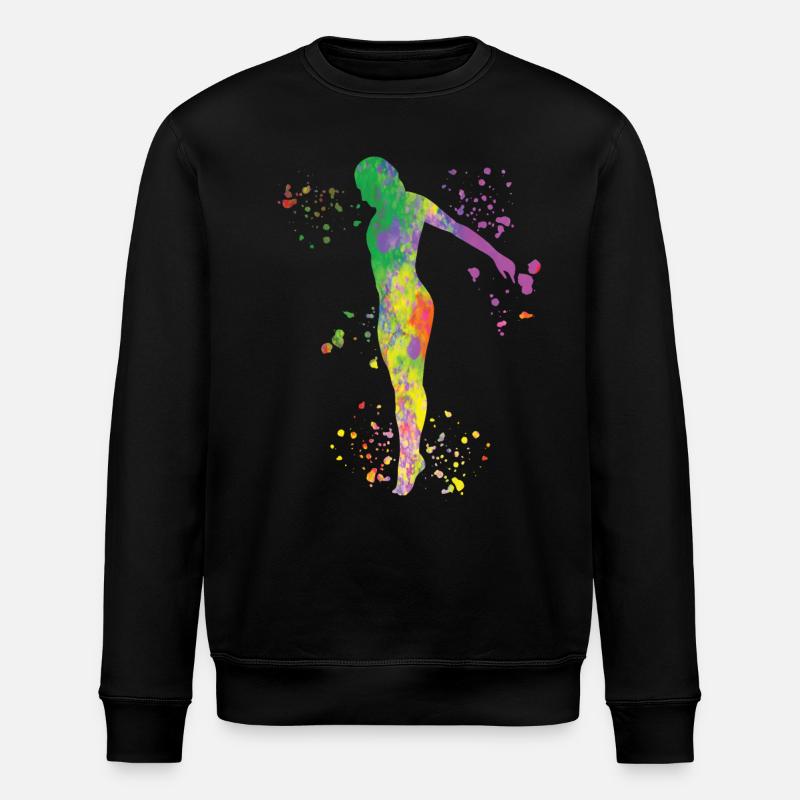 Diving Diving Synchronized Diving - Stanley/Stella ROLLER Unisex Organic Sweatshirt - black