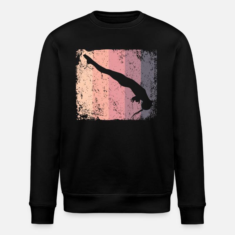 Diving, Artistic Jumping, Synchronized Diving - Stanley/Stella ROLLER Unisex Organic Sweatshirt - black