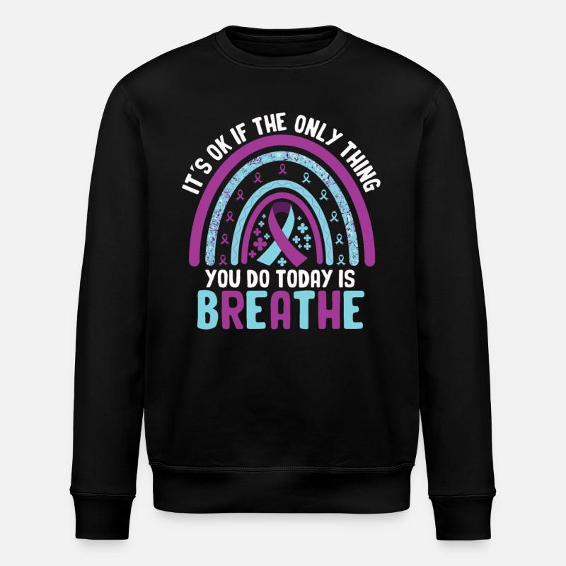 Suicide Prevention Awareness - Stanley/Stella ROLLER Unisex Organic Sweatshirt - black