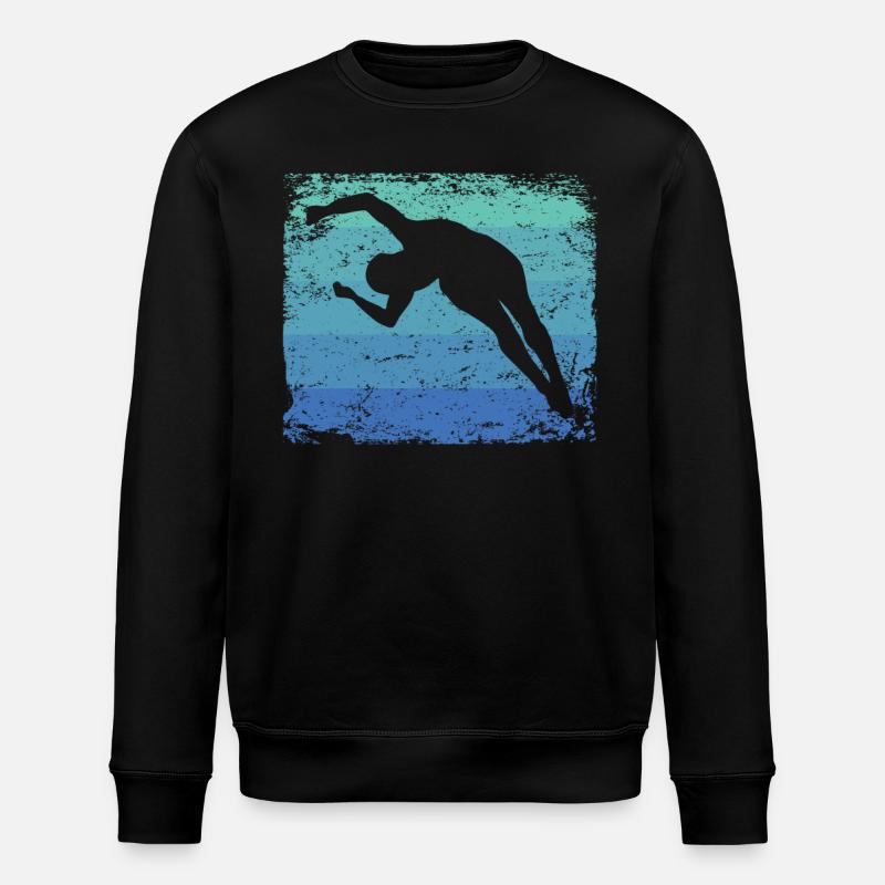 Diving, Artistic Jumping, Synchronized Diving - Stanley/Stella ROLLER Unisex Organic Sweatshirt - black