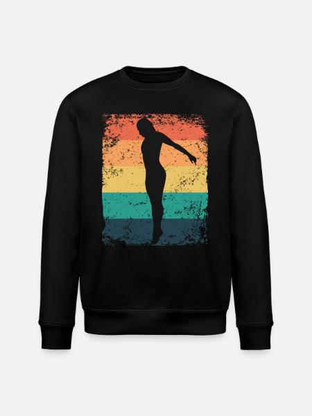 Diving, Artistic Jumping, Synchronized Diving - Stanley/Stella ROLLER Unisex Organic Sweatshirt - black