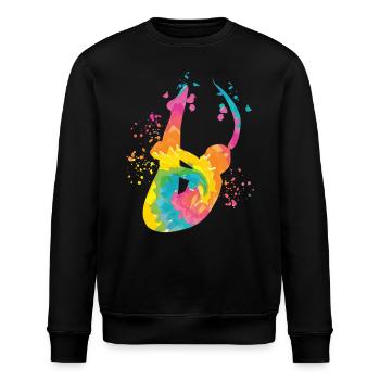 Diving, Artistic Jumping, Synchronized Diving - Stanley/Stella ROLLER Unisex Organic Sweatshirt - black - Front - Nik (191cm)