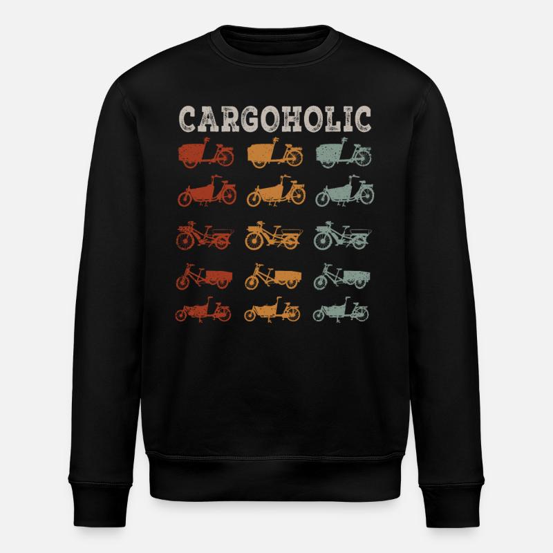 Cargoholic Cargo Bike Cargobike - Stanley/Stella ROLLER Unisex Organic Sweatshirt - black