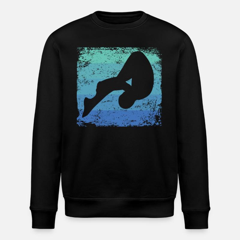 Diving, Artistic Jumping, Synchronized Diving - Stanley/Stella ROLLER Unisex Organic Sweatshirt - black