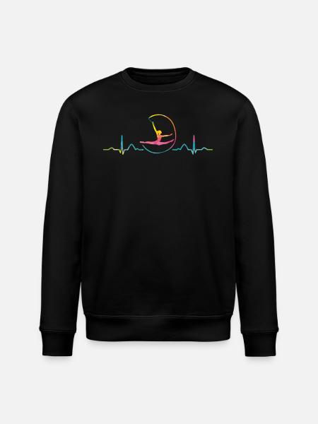 Gymnast With Band Rhythmic Gymnastics - Stanley/Stella ROLLER Unisex Organic Sweatshirt - black