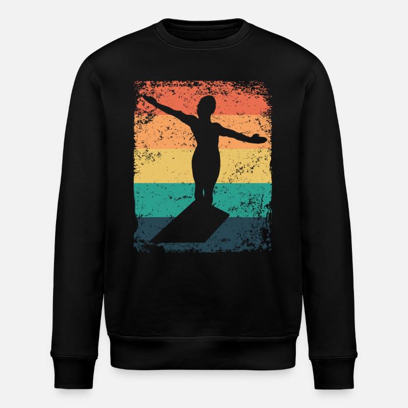 Diving, Artistic Jumping, Synchronized Diving - Stanley/Stella ROLLER Unisex Organic Sweatshirt - black