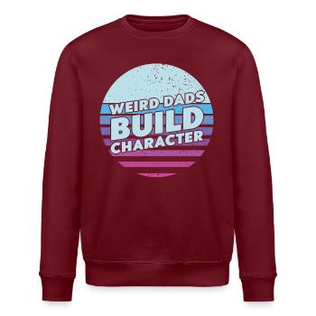 Papas bizarres Maquillage Personnage Drôle Papa - Sweat bio ROLLER Stanley/Stella Unisexe - bordeaux - Devant - Nik (191cm)