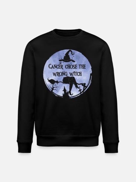 Cancer Witch Periwinkle Esophagus - Stanley/Stella ROLLER Unisex Organic Sweatshirt - black