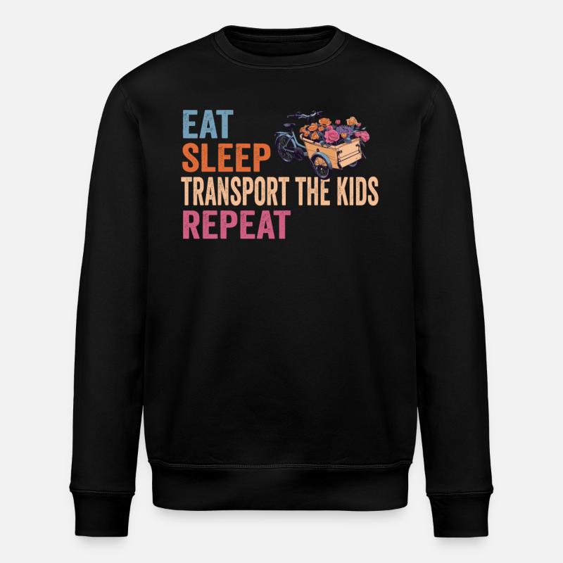 Vélo cargo Eat Sleep Repeat - Sweat bio ROLLER Stanley/Stella Unisexe - noir