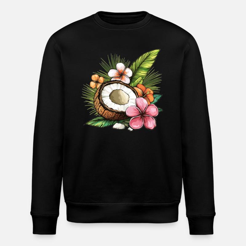 Noix de tropicale - Sweat bio ROLLER Stanley/Stella Unisexe - noir