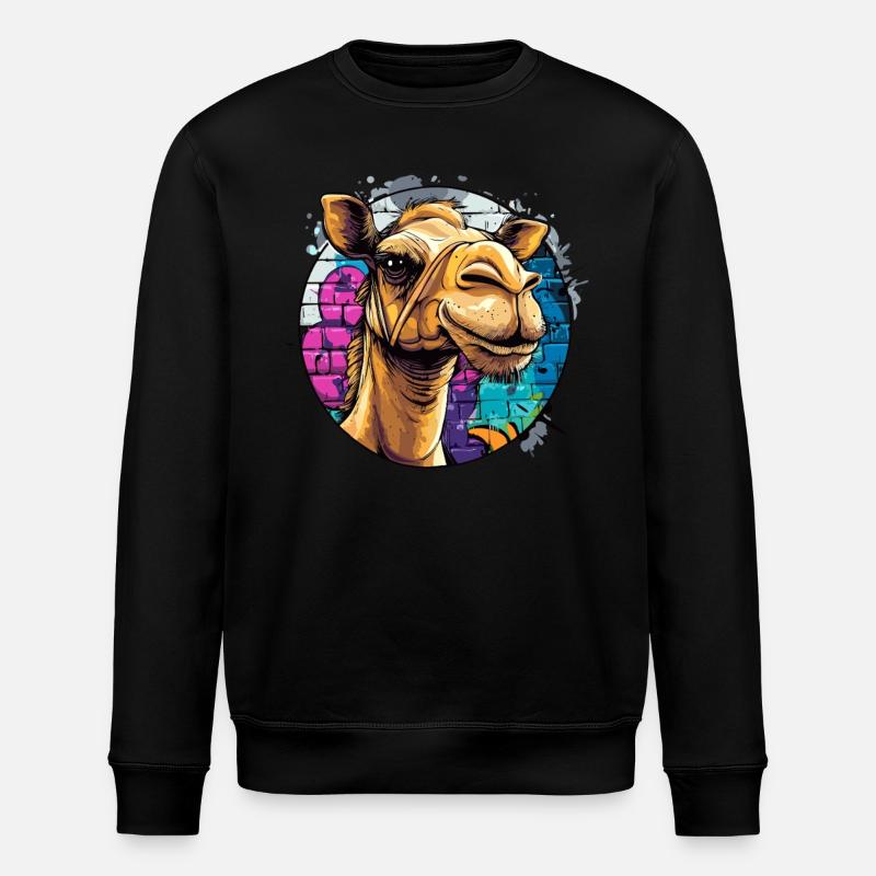 Graffiti Camel Style - Stanley/Stella ROLLER Unisex Organic Sweatshirt - black
