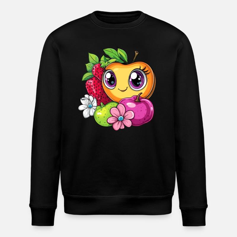 Niedliche Früchtchen - Stanley/Stella Unisex Bio-Sweatshirt ROLLER - Schwarz