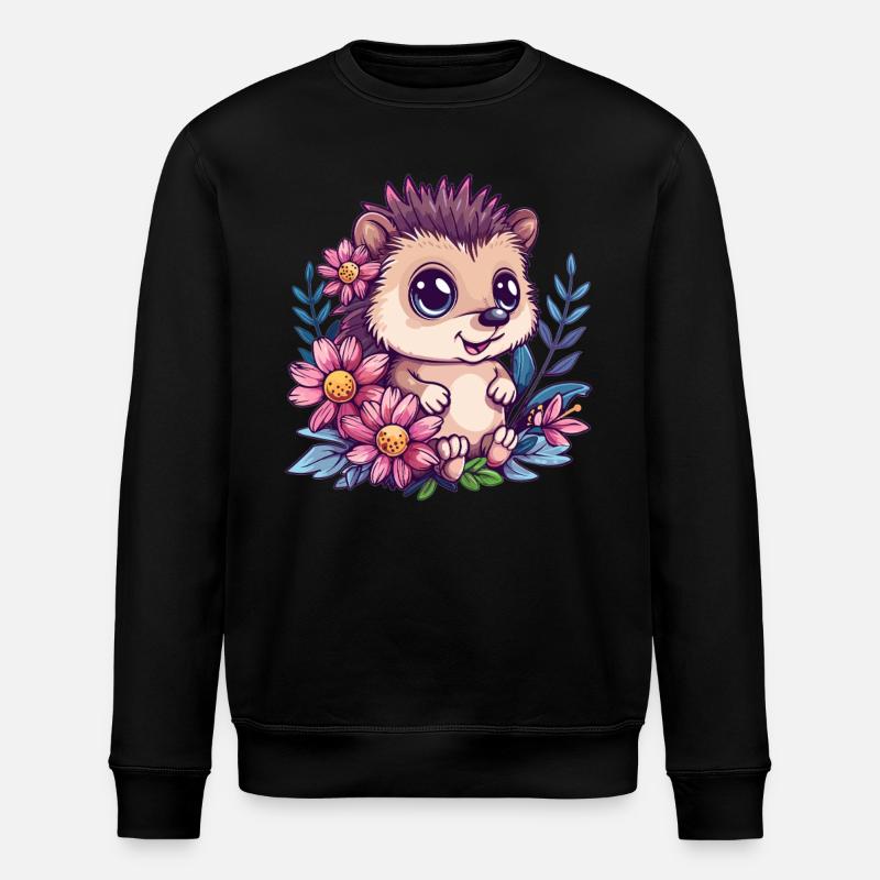 Blumenigel zum Knuddeln - Stanley/Stella Unisex Bio-Sweatshirt ROLLER - Schwarz