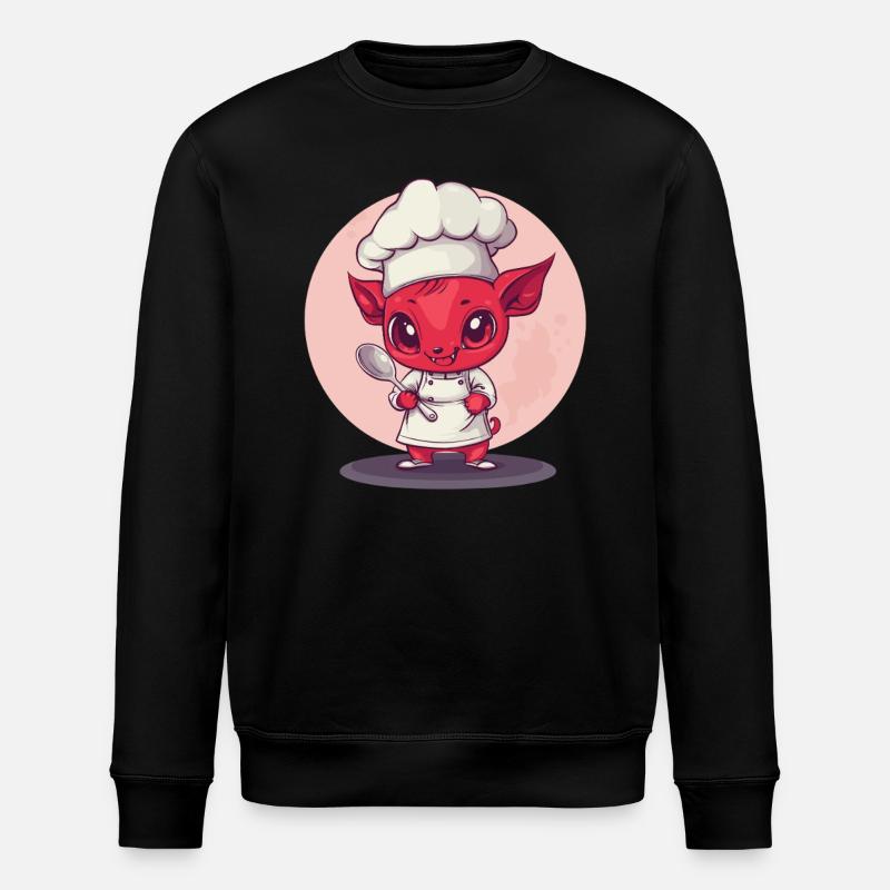 Teuflischer Chefkoch - Stanley/Stella Unisex Bio-Sweatshirt ROLLER - Schwarz